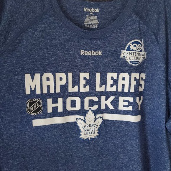 LEAFS FANS T Shirt 100 Classic Fandom Playoffs Collectible Blue TML Toronto MSLE - Picture 2 of 7